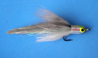 Gray Smelt FishHead Streamer