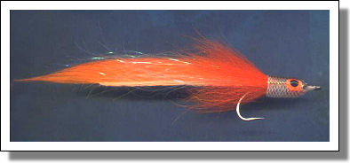 Hot Orange Rabbit Strip FishHead