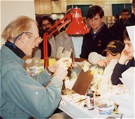 Jack with fans at the Wilmington, MA show, February 2001